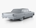 Ford Galaxie 500 hardtop mit Innenraum 1963 3D-Modell