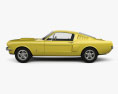 Ford Mustang Fastback with HQ interior 1965 3d model side view