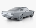 Ford Mustang Fastback with HQ interior 1965 3d model