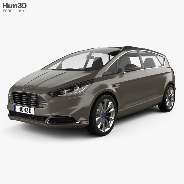 Ford S-Max 2014 3D 모델 