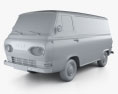 Ford E-Series Econoline Panel Van 1961 3d model clay render