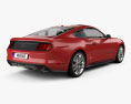 Ford Mustang GT 2018 3d model back view
