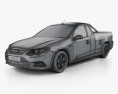 Ford FG Falcon XR6 UTE 2014 3d model wire render