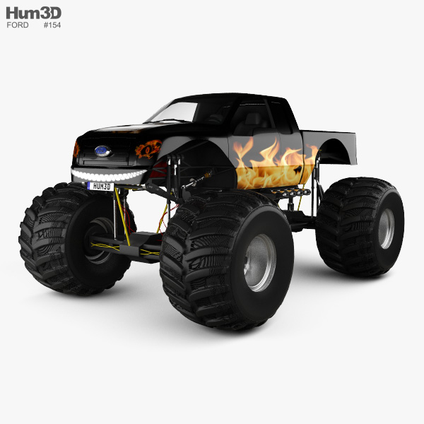 Ford F-150 Monster Truck 2014 3D model