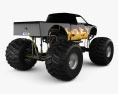 Ford F-150 Monster Truck 2014 3Dモデル 後ろ姿
