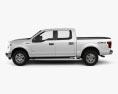 Ford F-150 Super Crew Cab XLT 2017 3D 모델  side view
