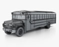 Ford B-700 Thomas Conventional School Bus 1984 3d model wire render