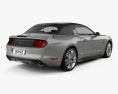 Ford Mustang 컨버터블 2018 3D 모델  back view