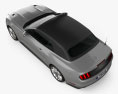 Ford Mustang 敞篷车 2018 3D模型 顶视图