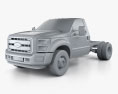 Ford F-550 Regular Cab Chassis 2014 3d model clay render
