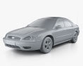 Ford Taurus 2007 3D-Modell clay render