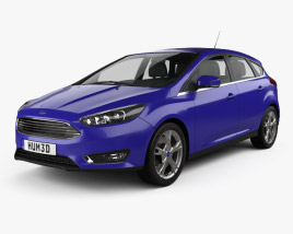 3D model of Ford Focus ハッチバック 2014