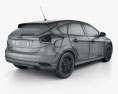 Ford Focus 해치백 2017 3D 모델 