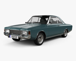 3D model of Ford Taunus (P7) 20M Coupe 1968