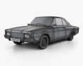 Ford Taunus (P7) 20M Coupe 1968 3Dモデル wire render