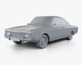 Ford Taunus (P7) 20M Coupe 1968 3D модель clay render