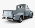 Ford F-1 Pickup 1948 3d model back view