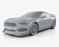 Ford Mustang (Mk6) Shelby GT350R 2019 3d model clay render
