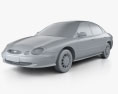 Ford Taurus 1999 Modèle 3d clay render
