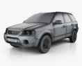 Ford Territory (SY) 2009 3D模型 wire render