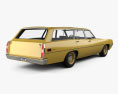Ford Torino 500 Station Wagon 1971 3d model back view