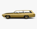 Ford Torino 500 Station Wagon 1971 3d model side view