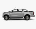 Ford Ranger Doppelkabine 2017 3D-Modell Seitenansicht