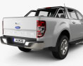 Ford Ranger Подвійна кабіна 2017 3D модель