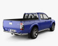 Ford Ranger Extended Cab 2011 3D-Modell Rückansicht