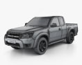 Ford Ranger Extended Cab 2011 3D 모델  wire render