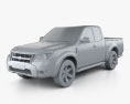 Ford Ranger Extended Cab 2011 3D 모델  clay render