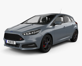 3D model of Ford Focus ST 2018