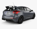 Ford Focus 해치백 RS 2017 3D 모델  back view
