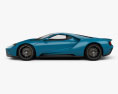 Ford GT Concept 2017 3d model side view