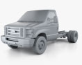 Ford E-450 Cutaway 2015 3D модель clay render