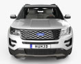 Ford Explorer (U502) Platinum with HQ interior 2018 3d model front view