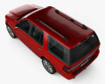 Ford Expedition Platinum 2018 3D模型 顶视图