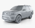 Ford Expedition Platinum 2018 3D-Modell clay render