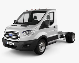 3D model of Ford Transit Cab Chassis 2017