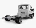 Ford Transit Cab Chassis 2017 3Dモデル 後ろ姿