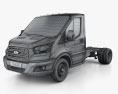 Ford Transit Cab Chassis 2017 Modèle 3d wire render