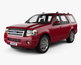 3D model of Ford Expedition Limited 2014