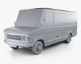 Ford A-Series パネルバン 1973 3Dモデル clay render