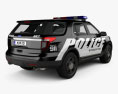 Ford Explorer Поліція Interceptor Utility 2015 3D модель back view