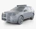 Ford Explorer Поліція Interceptor Utility 2015 3D модель clay render