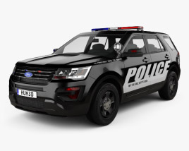 Ford Explorer 警察 Interceptor Utility 2016 3Dモデル