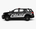 Ford Explorer 警察 Interceptor Utility 2019 3D模型 侧视图