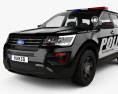 Ford Explorer Polizia Interceptor Utility 2019 Modello 3D