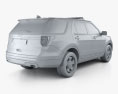Ford Explorer Polizei Interceptor Utility 2019 3D-Modell