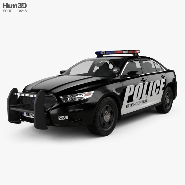 Ford Taurus 警察 Interceptor セダン 2016 3Dモデル
